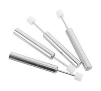 TOPBATHY 4 piezas Amortiguador de basura Bisagras de soporte de tapa robustas Papelera de clasificación Amortiguador hidráulico Amortiguadores de cierre suave plástico blanco