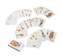 TOPBATHY 4 Piezas Baraja de Cartas Española para Juegos, Papel, Portátil y | Versátil para Reuniones Familiares y Fiestas, Aprendizaje Sencillo, Formato Compacto, Uso en Español