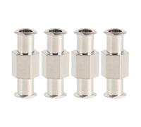 TOPBATHY 4 Piezas Conector de Metal para Jeringa Diseño de Inserción Rápida y Fácil Ensamblaje, Adecuado para Transferencia Industrial de Tinta y Perfume en Manufactura Electrónica
