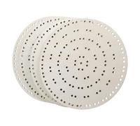 TOPBATHY 4 Piezas Marco Redondo de Madera Beige de 25 Cm con Agujeros Pre-Perforados para Decoración Versátil en Bodas y Acción de Gracias