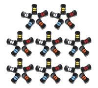 TOPBATHY 40 Unidades Capuchón para Potenciómetro de 4mm para Mezcladores Dj, Accesorio de Plástico Ajuste Preciso y Mejora de Identificación para Estudio de Grabación