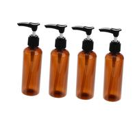 TOPBATHY 4piezas Botellas de Prensado para Viajes Botellas de Emulsión de Plástico Cierre de Seguridad para Almacenar Loción Cosméticos Perfumes y Champús