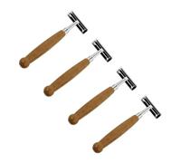 TOPBATHY 4piezas Maquinilla de Afeitar Mango de Bambú para Hombre Manual Clásica de Doble Filo para Viajar o Uso Diario