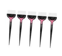 TOPBATHY 5 piezas Cepillo para Teñir Cabello Aplicador de Tinte y Capilar Herramienta Profesional para Peluquería y Uso Casa Diseño Simple con Cerdas Suaves Color Negro