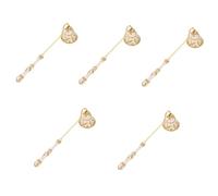 TOPBATHY 5 Piezas Extintor De Velas Retro Mecha Apaga Velas Decorativas Decoración De Velas Luces Apagavelas Cónico Tiki Difusor Incendio Verter Antiguo Vela De Té Rosario Aleación De Zinc