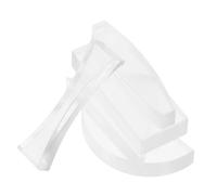 TOPBATHY 5 piezas Kit de Lentes Ópticas Transparentes de Acrílico para Experimentos Físicos Incluye Lentes Cóncavas y Convexas Material Duradero para Enseñanza de Física y Demostraciones