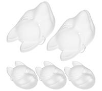 TOPBATHY 5 Piezas Máscara de Papel de Color Claro con Forma de Animal para Fiesta de Halloween y Manualidades Festivas, Mascarilla sin Pintar Adecuada para Adultos