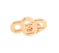 TOPBATHY 5 piezas Placa Arandela Interruptor Guitarra Eléctrica Anillo Ritmo Agudos Compatible Reemplazo Duradero