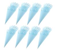 TOPBATHY 50 Piezas Unidades Conos Huecos con Encaje para Confeti Colorido y Soporte Elegante para Bodas Fiestas Nupciales y Decoraciones de Celebraciones