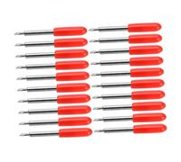 TOPBATHY 50 Piezas Unidades Cuchillas para Cortadora de Vinilo Cuchillas de Tungsteno Resistentes al Desgaste Punta Fina Grados para Plotter y Rotulación Recambio para Máquina de Corte