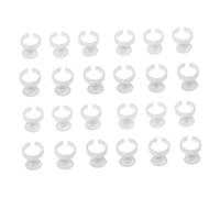 TOPBATHY 500 piezas Anillos para Tinta de y Maquillaje Copas Pequeñas sin Divisores para de Pestañas y Microblading Anillos de Plástico Duraderos y Portátiles para Uso Profesional