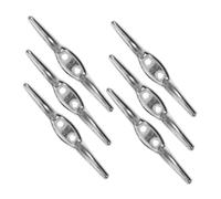 TOPBATHY 6 Abrazaderas de Cuerda para Persianas y Cortinas Metálicas, Diseño Clásico, Resistente y Seguro para Organización de Cordones en Ventanas del Hogar y Oficina