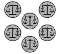 TOPBATHY 6 Piezas Broche de Solapa Metálico Símbolo de Balanza y Justicia para Abogados Resistente al Desgaste Acabado para Estudiantes de Derecho Accesorio Elegante para Trajes y