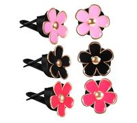 TOPBATHY 6 Piezas clips de ventilación de flores para coche olores de coche clip de Hola accesorio de elementos esenciales del para las mujeres aleación