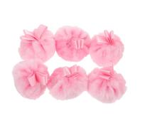 TOPBATHY 6 Piezas Esponjas de Polvo Redondas Suaves para Maquillaje Aplicador de Peluche para Polvos Sueltos y Base Portátil para Cuidado Facial Viajes y Cambios de Pañales
