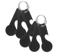 TOPBATHY 6 Piezas Llavero Abridor de Botellas Fichas para Carrito de Compras, Acero Inoxidable Compacto y Portátil, Accesorio Práctico para Uso Diario