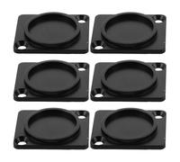 TOPBATHY 6 piezas Placa Ciega Metal para Montaje Panel Conector Xlr Chasis Protección Polvo para Altavoces para Rack Audio
