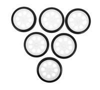 TOPBATHY 6 Piezas Silenciosas y Resistentes para Carritos para Cestas de Almacenamiento y Supermercados