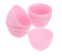 TOPBATHY 6 Piezas Unidades Cuencos de Silicona Medianos para Mascarillas Faciales Boles Suaves para Cuidado Piel y Maquillaje Tazones DIY para Mascarilla Facial con Boca Ancha Fáciles de