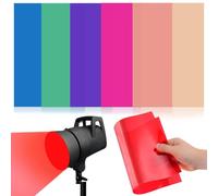 TOPBATHY 7 Piezas Láminas Alta Transmisión de Luz de Película de de Color Filtro de Gel de PVC y Fácil Instalación para Iluminación de Ambiente para Dormitorios y Salas