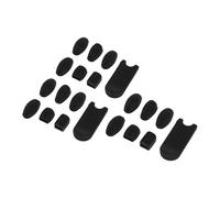 TOPBATHY 7 Piezas Protector de Pulgar de Silicona Negra para Saxofón Alto y Tenor Cojín para Teclas Alineación Precisa y Reducción de Impactos para Práctica y Enseñanza