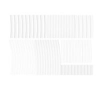 TOPBATHY 70 Piezas Kit de Tapas Termorretráctiles Transparentes para Cordones de Zapatos y Cinturones, Tubo de Plástico que Previene el Desgaste y Prolonga la Vida Útil en Actividades