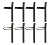 TOPBATHY 8 Muñequeras de Árbitro de Fútbol de Poliéster Negras Pulseras de Fútbol para Árbitros 8 Piezas Agarre Cómodo y Deportes