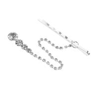 TOPBATHY Accesorios de Boda para Cabello con Aleación y Brillo de Cristales Tocado Frontal de Novia Plateado con Diseño Delicado para Fiestas y Eventos Especiales