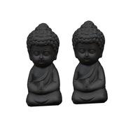 TOPBATHY Adorno De Monje Pequeño Decoración Creativa Adorno De Escritorio De Arcilla Morada 2pcs