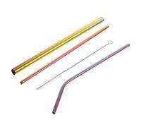 TOPBATHY Agitadores De Pajitas Reutilizables 8pcs Set Para Agua Festivo Cocina Con Cepillos De Limpieza