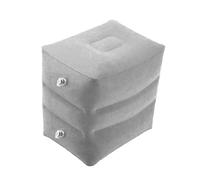 TOPBATHY Almohada Elevación Pies Inflable Cómoda y Resistente Cojín Ajustable para Viaje Avión y Tren Reposapiés Portátil para Mejorar Circulación y Aliviar Fatiga Esencial para Vuelos y