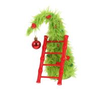 TOPBATHY Árbol de Navidad Pequeño y Flexible de Peluche Verde Decoración de Escritorio para Manualidades Centro Festivo Reutilizable para Hogar y Oficina