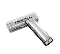 TOPBATHY Armónica Diatónica de 10 Agujeros para Blues y Música Country, Instrumento Musical de Aluminio Tornillos de Sellado Doble y Función Antióxido