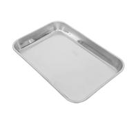 TOPBATHY Bandeja de Acero Inoxidable para Laboratorio con Plano Estable Resistente la Corrosión Fácil de Limpiar para Mezcla Almacenamiento y Procedimientos Precisos
