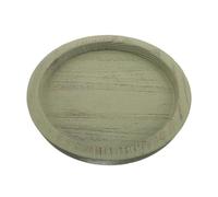 TOPBATHY Bandeja Redonda de Madera Maciza Estilo Rústico Construcción Robusta y Fácil de Transportar para Encimeras y Mesas de Café Decorativas