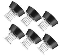 TOPBATHY Base de Resorte Adhesiva para Muñeco Cabezón Soporte Decorativo Negro para Tablero de Coche Motocicleta y Bicicleta Eléctrica 6 Unidades Resistentes a Vibraciones y Golpes