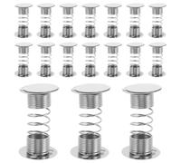 TOPBATHY Base de Resorte de Metal Adhesiva Doble Cara para Cabezones de Coche, Soporte para Decoración Oscilante, 20 Piezas para Accesorios de Tablero y Juguetes de Viaje