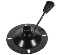 TOPBATHY Base para Silla de Peluquería Giratoria de Hierro Placa Base Redonda Antiexplosión 10x10 Cm, Piezas de Repuesto para Taburete de Salón, Mecanismo Ajustable para Barbería