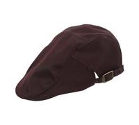 TOPBATHY Boina de Cocinero Ajustable de Tela Completa Color Marrón Oscuro Gorro de Cocina Transpirable para Reposteros y Personal de Servicio en Restaurantes Gorro de Trabajo Higiénico