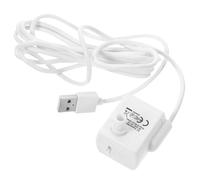 TOPBATHY Bomba de Agua Sumergible para Fuente de Mascotas Flujo Constante y Resistencia a Mordeduras, Material Abs Blanco, Tres Modos para Perros y Gatos