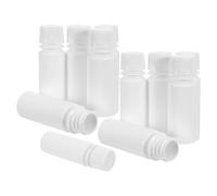 TOPBATHY Botellas de Plástico de Boca Ancha para Medicina 60 Ml, 12 Unidades, Frascos de Laboratorio con Tapa de Rosca Antigoteo, Contenedores Farmacéuticos Portátiles para Almacenamiento
