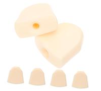 TOPBATHY Botones De Afinación Para Guitarra Eléctrica y Acústica 6 Piezas Acrílico Color Amarillo Claro 3x3 Control De Bloqueo Para Clavijas, Accesorios Para Afinadores Folk Duraderos y Precisos