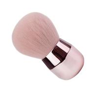 TOPBATHY Brocha para Polvos Sueltos y Base de Maquillaje Facial Fibra Sintética Suave Mango Rosa para Maquillaje Cosmético y Uso Festivales Adolescentes