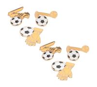 TOPBATHY Broches de Solapa de Fútbol Metálicos 6 Piezas, Pins Deportivos Hechos a Mano, Accesorios para Mochila y Camiseta, Recuerdos Futbolísticos para Fanáticos y Porteros, Obsequio