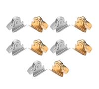 TOPBATHY Broches Magnéticos para Bolsos y Ropa sin Costura 10 Pares 5 Dorados 5 Plateados Cierres Rápidos y Seguros Botones Pequeños Ideales para Manualidades y Proyectos de Costura