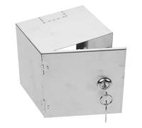 TOPBATHY Caja de Enchufe de Acero Inoxidable para Exteriores Caja Protectora Antilluvia con Cerradura Montaje en Pared para Enchufes Eléctricos Resistente y Segura para Carga de