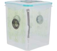 TOPBATHY Caja Incubadora para Arañas y Pequeños Reptiles Transparente, Terrario Portátil Ventilación, Recinto Práctico para Tarántulas, Grillos y Caracoles, Material Plástico Resistente,