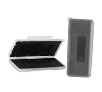 TOPBATHY Caja Protectora Rígida para Disco Duro M.2, Estuche Portátil para SSD Doble, Resistente a Golpes y Agua, Material PP, Color Gris y Blanco, Accesorios de Computadora, Estuche