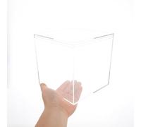 TOPBATHY Caja Transparente Cuadrada 15x15x15 Cm de Plástico Reutilizable para Almacenamiento y Exhibición, Caja Organizadora Multiusos para Dulces, Manualidades y Recuerdos de Boda