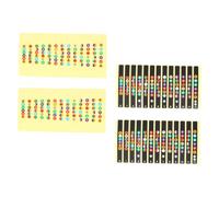 TOPBATHY Calcomanías para Diapasón de Guitarra 4 Piezas Pvc Resistentes al Sudor para Principiantes Que Ayudan a Practicar Escalas y Notas Mástil Acústico Color Aleatorio